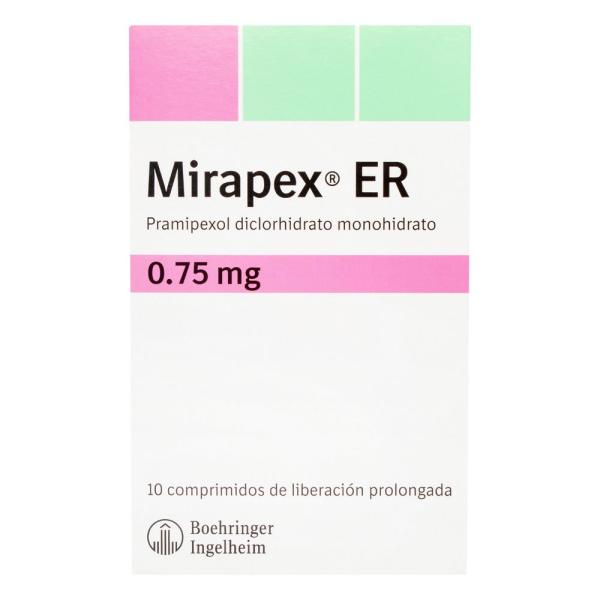 MIRAPEX ER 0.75 MG 10 TBS (P)32519(SF)