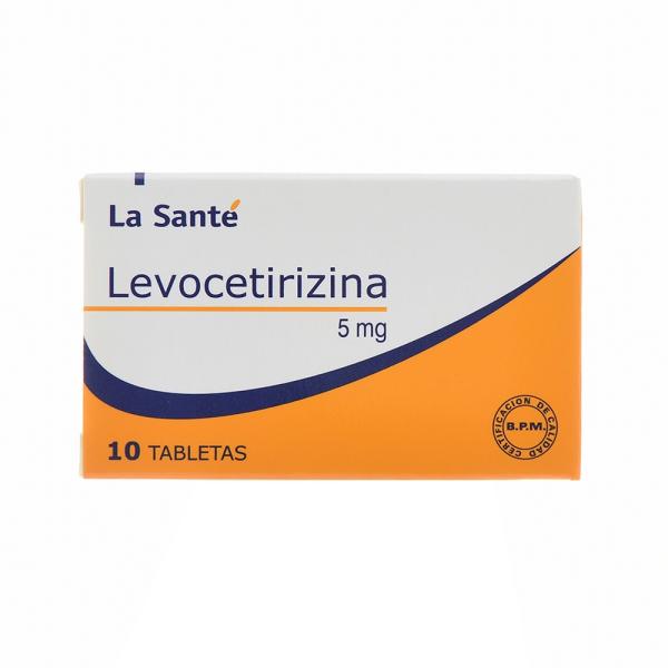 LEVOCETIRIZINA 5 MG 10 TABLETAS LS