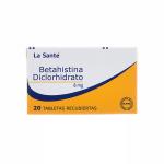 BETAHISTINA 8 MG 20 TABLETAS LS