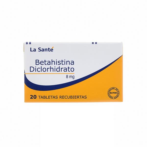 BETAHISTINA 8 MG 20 TABLETAS LS