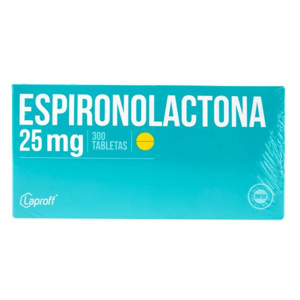 ESPIRONOLACTONA 25 MG 300 TABLETAS LP