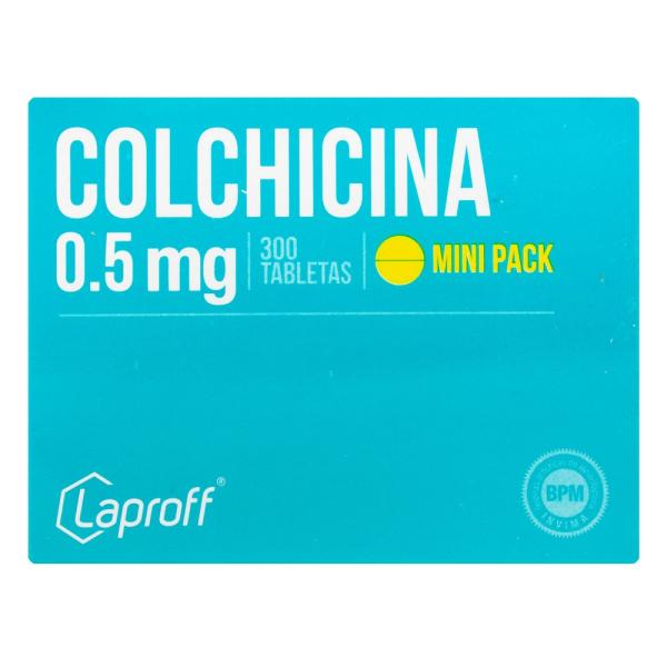 COLCHICINA 0.5 MG 300 TABLETAS LP
