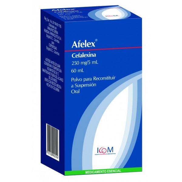 AFELEX 250 MG SUSPENSION 60ML ICOM