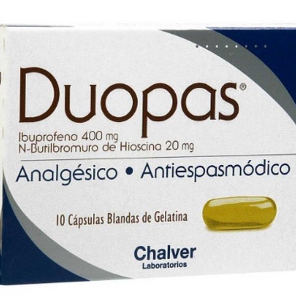 DUOPAS 400/20 MG 10 CAP BLAN.DE GELATINA