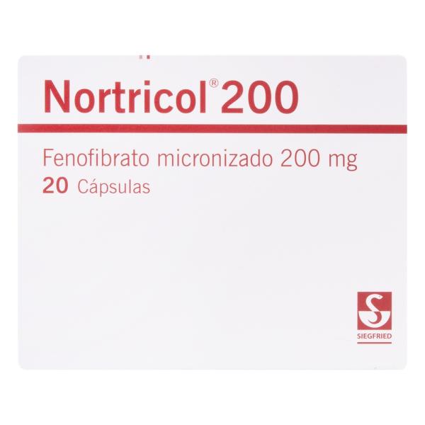 NORTRICOL 200 MG 20 CAP.(3%+)(PAE)(PDB)