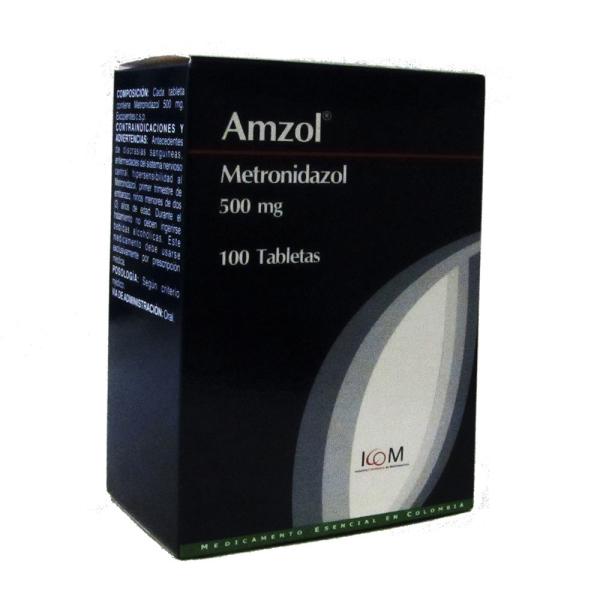AMZOL 500 MG 100 TBS ICOM