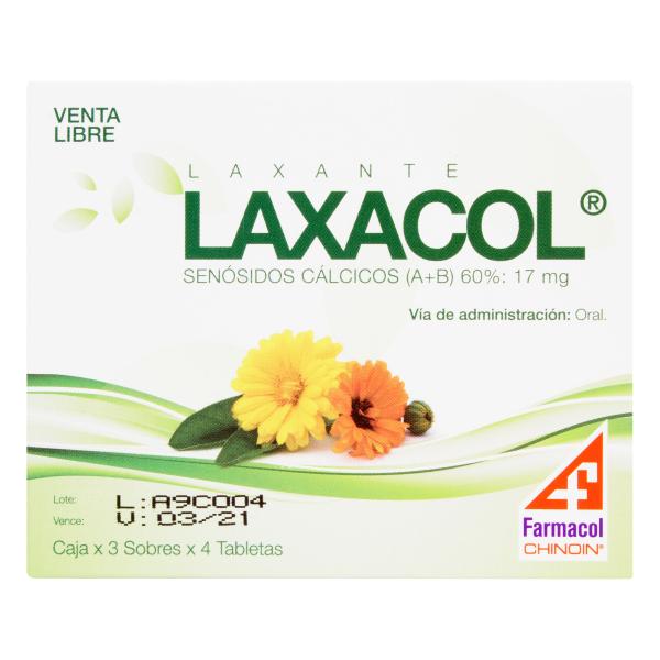 LAXACOL 3 SOBRES 4 TABLETAS