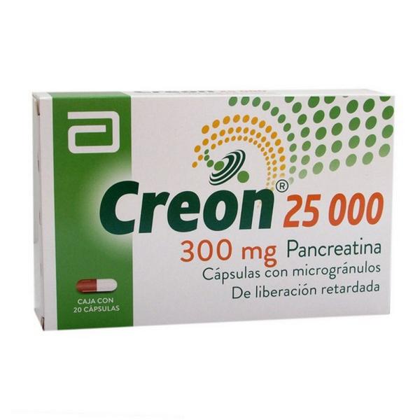 CREON 25000 20 CAPSULAS(3%+)(PAE)