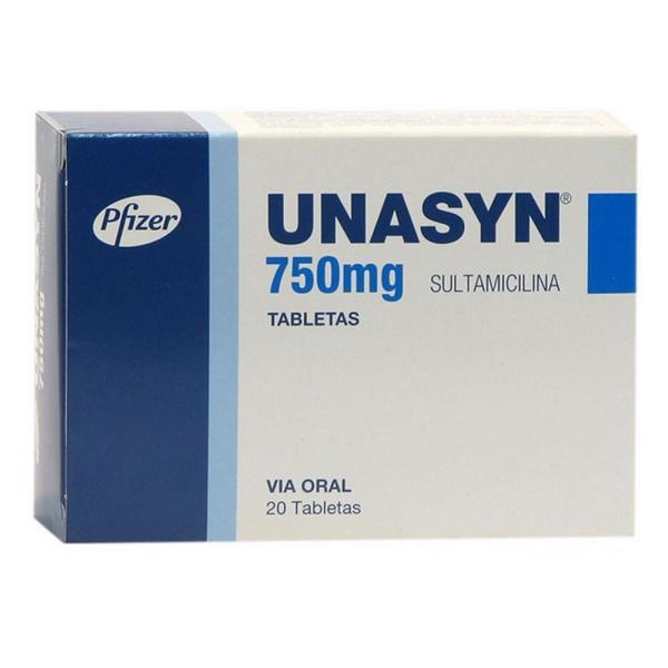 UNASYN 750 MG 20 TABLETAS (A)(3%+)(PAE)