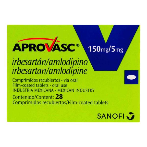 APROVASC 150/5 MG 28 TABLETAS (A)