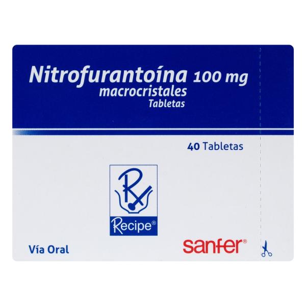 NITROFURANTOINA 100 MG 40 TABLETAS RC