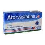 ATORVASTATINA 40 MG 10 TABLETAS AG