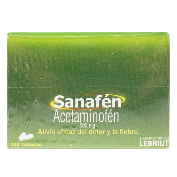 SANAFEN 500 MG 100 TBS LP
