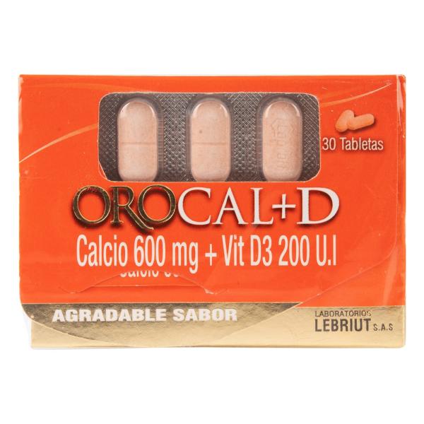 OROCAL D 30 TABLETAS MASTICABLES LP