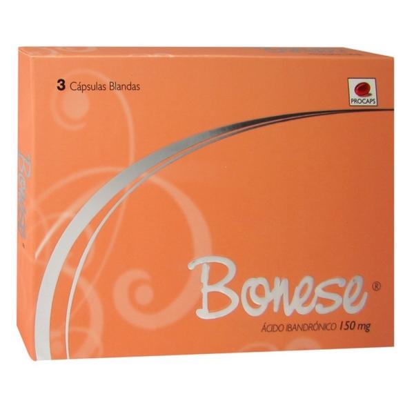 BONESE 150 MG 3 CAP. BLANDAS (A)(PAE)