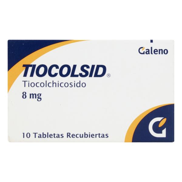 TIOCOLSID 8 MG 10 TABLETAS