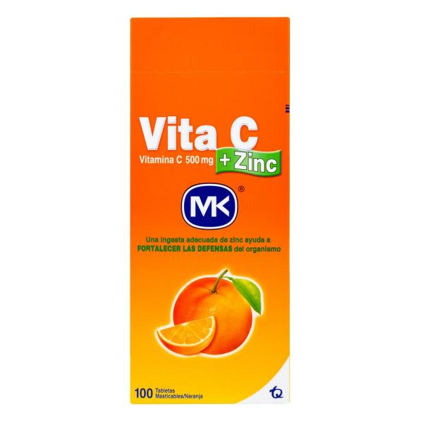 VITAMINA VITA C+ZINC NAR MAST 100 TBS MK