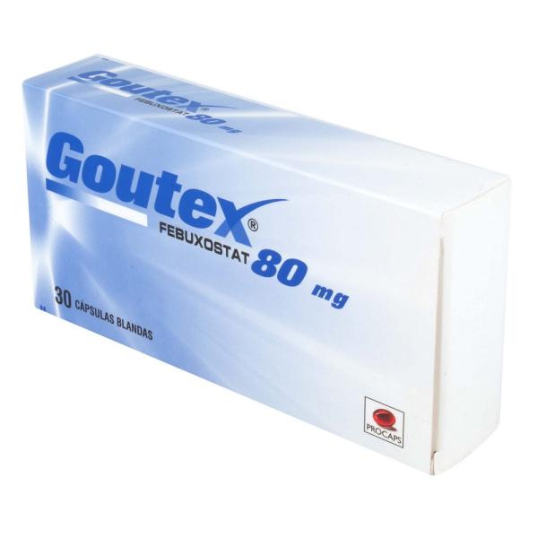 GOUTEX 80 MG 30 CAP. BLANDAS(3%+)(PAE)