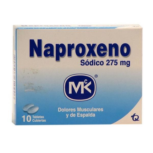 NAPROXENO 275 MG 10 TABLETAS MK