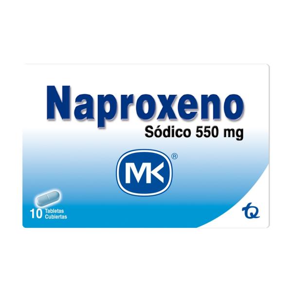 NAPROXENO 550 MG 10 TABLETAS MK