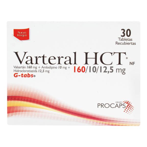 VARTERAL HCT 160/10/12.5 MG 30 TB(A)
