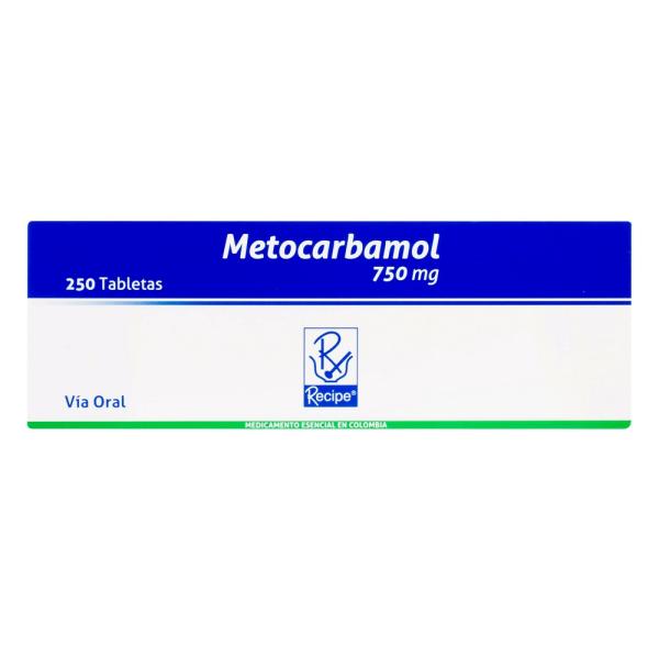METOCARBAMOL 750 MG 250 TABLETAS RC
