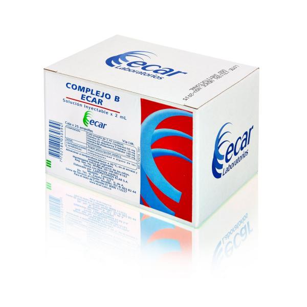 COMPLEJO B 2 ML 25 AMPOLLAS ECAR