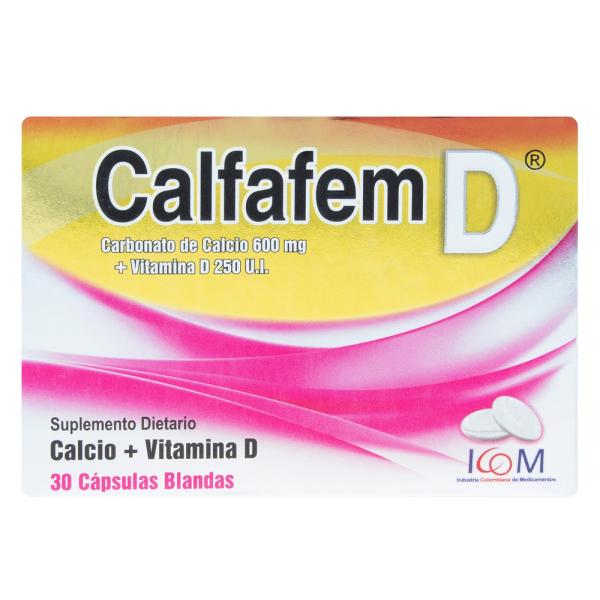 CALFAFEM D 600MG/250UI 30 CAP.BLAN ICOM