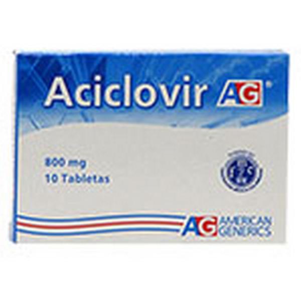 ACICLOVIR 800 MG 10 TABLETAS AG