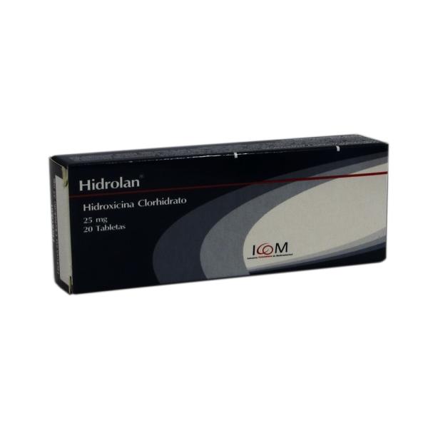 HIDROLAN 25 MG 20 TBS ICOM