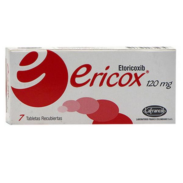 ERICOX 120 MG 7 TABLETAS(3%+)