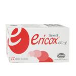 ERICOX 60 MG 14 TABLETAS(3%+)(PAE)