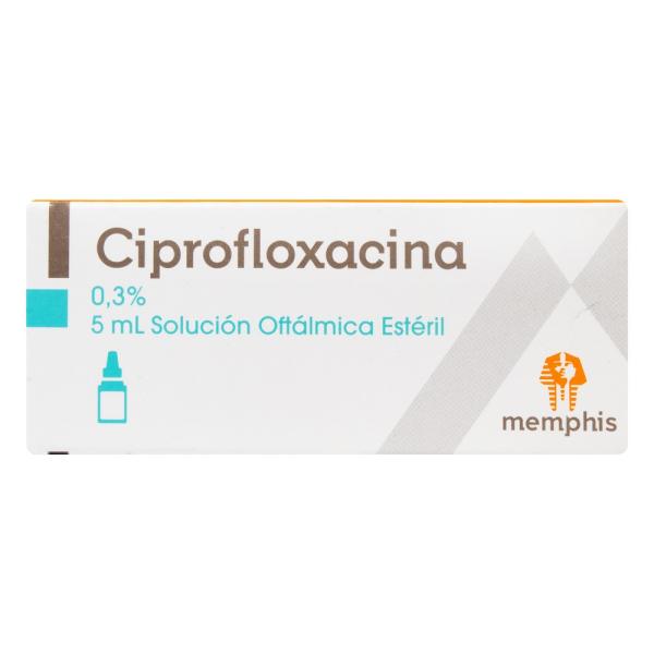 CIPROFLOXACINA 0.3%GOTAS OFTAL.5ML MP