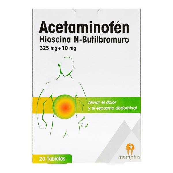 ACETAMINOFEN+HIOSCINA 20 TBS MP