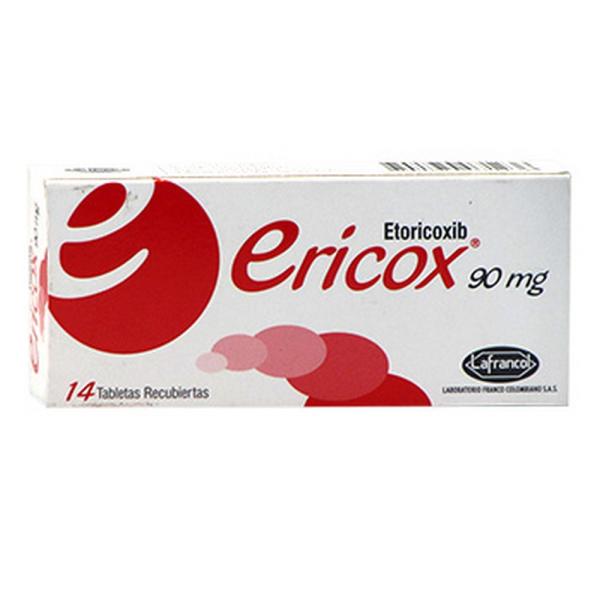 ERICOX 90 MG 14 TABLETAS (3%+)(PAE)