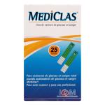 TIRAS REACTIV GLUCOM.MEDICLAS 25UND ICOM