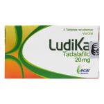 LUDIKA TADALAFILO 20 MG 4 TBS (3%+)(PAE)