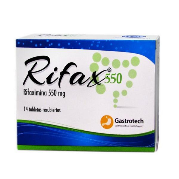 RIFAX 550 MG 14 TABLETAS (A)(3%+)(PAE)