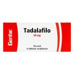 TADALAFILO 20 MG 4 COMPRIMIDOS GF