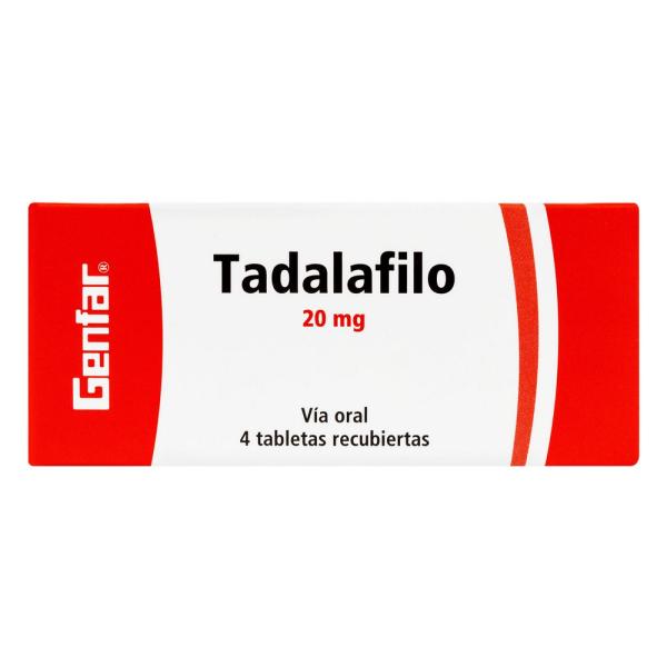 TADALAFILO 20 MG 4 COMPRIMIDOS GF