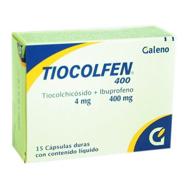 TIOCOLFEN 400 MG 15 CAP LIQUIDAS (3%+)