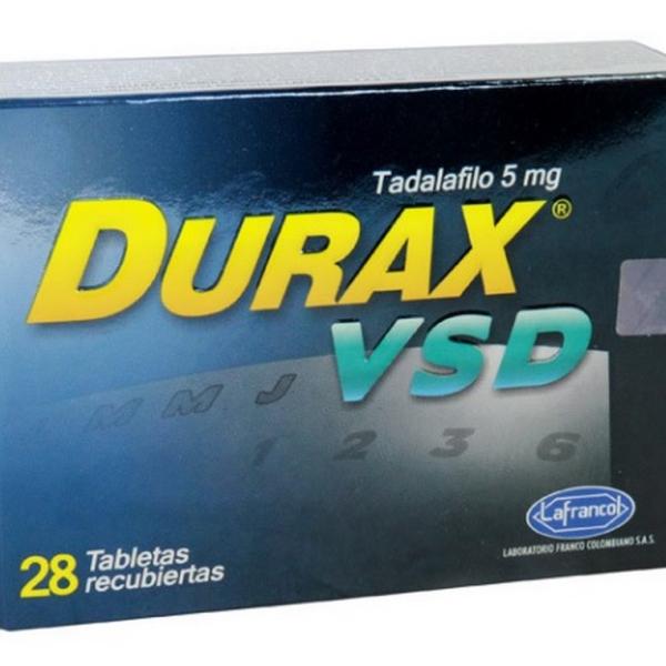 DURAX VSD 5 MG 28 TBS (A)(3%+)(PAE)