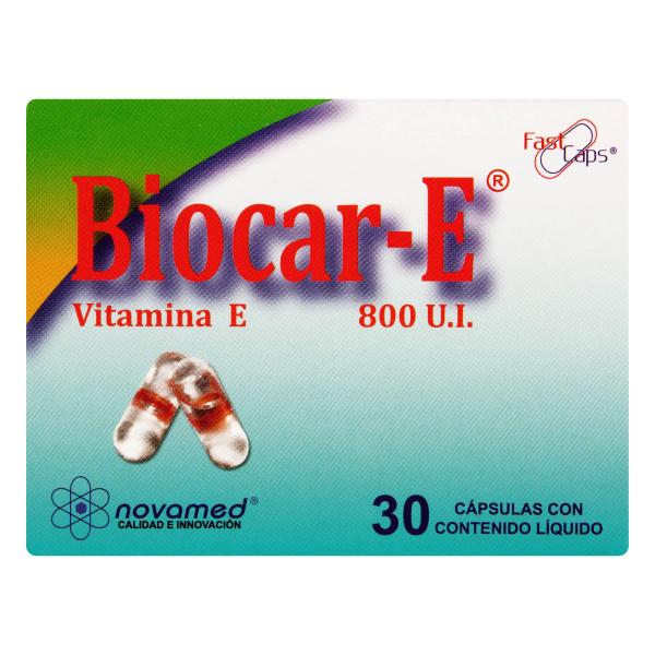 VITAMINA E BIOCAR-E 800 U.I.30 CAPSULAS