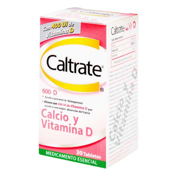 CALTRATE D 600 MG 400UI 30 TBS