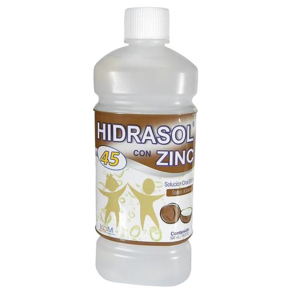 HIDRASOL 45 CON ZINC COCO 500ML ICOM