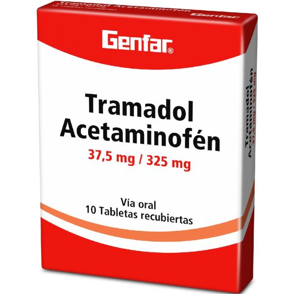 TRAMADOL 37.5 MG+ACETAM.325 MG 10 TBS GF