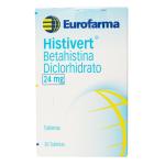 HISTIVERT 24 MG 30 TABLETAS(3%+)