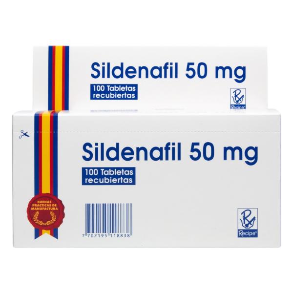 SILDENAFIL 50 MG 100 TABLETAS RC