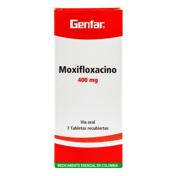 MOXIFLOXACINO 400 MG 7 TBS GF