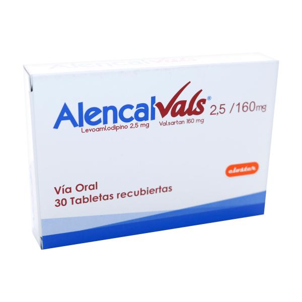 ALENCAL VALS 2.5 MG/160 MG 30 TAB